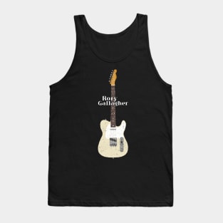 Rory Gallagher White 1966 Electric Guitar Tank Top